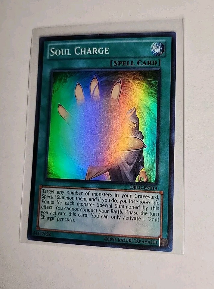 YuGiOh Soul Charge DRLG-EN014 Super Rare Near Mint Condition