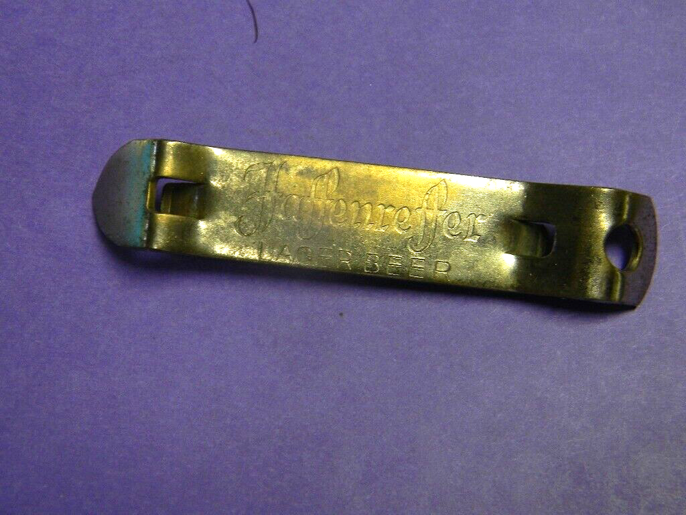 VINTAGE 1960 HAFFENREFFER BEER CAN BOTTLE OPENER KEYCHAIN BOSTON MASSACHUSETTS