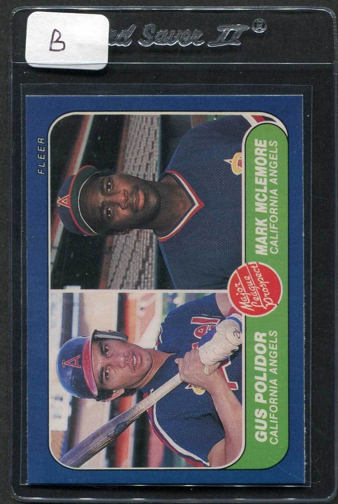 1986 Fleer Mark Mclemore RC #650 Mint (B)