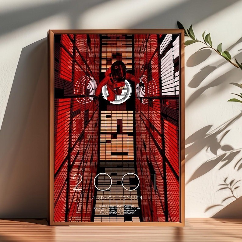 2001 A Space Odyssey Movie Poster Sci-Fi Wall Art