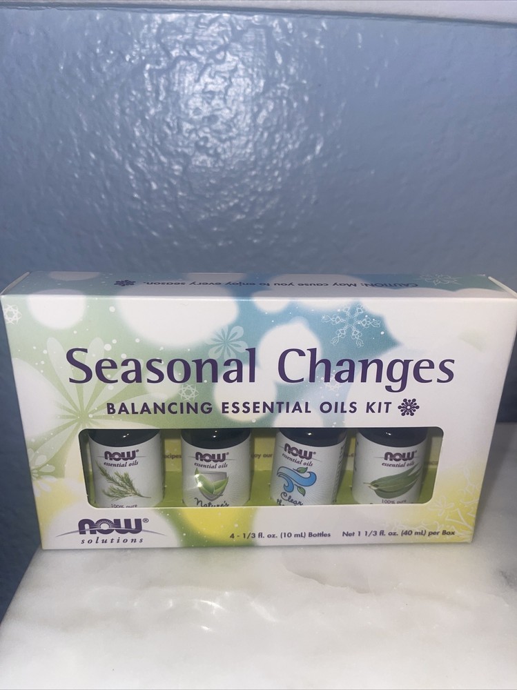 Seasonal Changes, Balancing Essential Oils Kit, 4 Bottles, 1/3 fl oz. (10 ml)-image