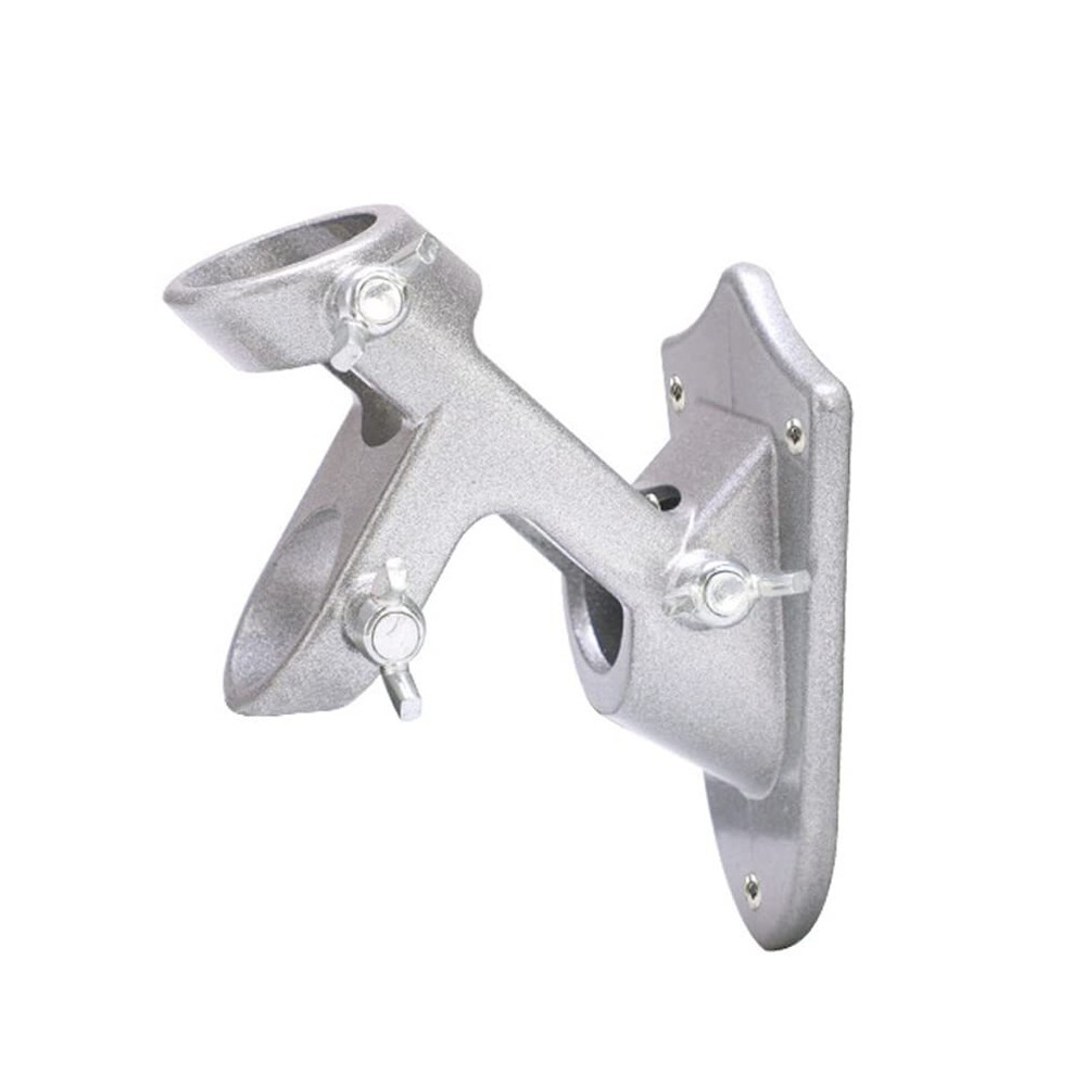 Flag Pole Holder 2 Angle Wall Mounted Aluminum Alloy Windsock Base Bracket wi...