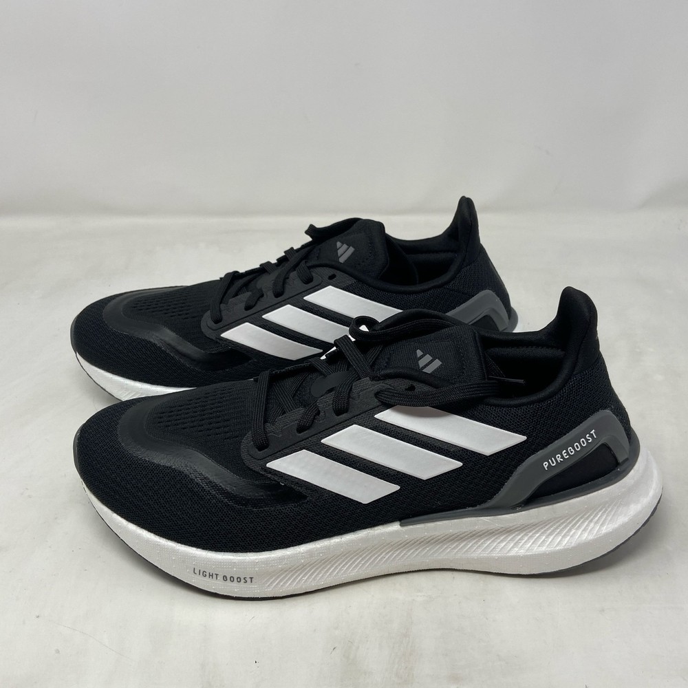 Adidas Women’s Pureboost 5 Running Shoes Black/White/Grey Size 9 (IF9201)