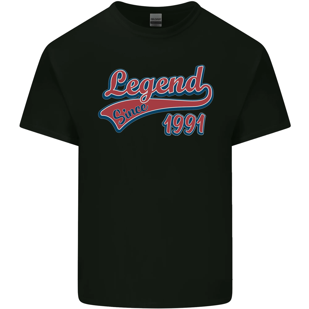 Legend Since 33rd Birthday 1991 Mens Cotton T-Shirt Tee Top