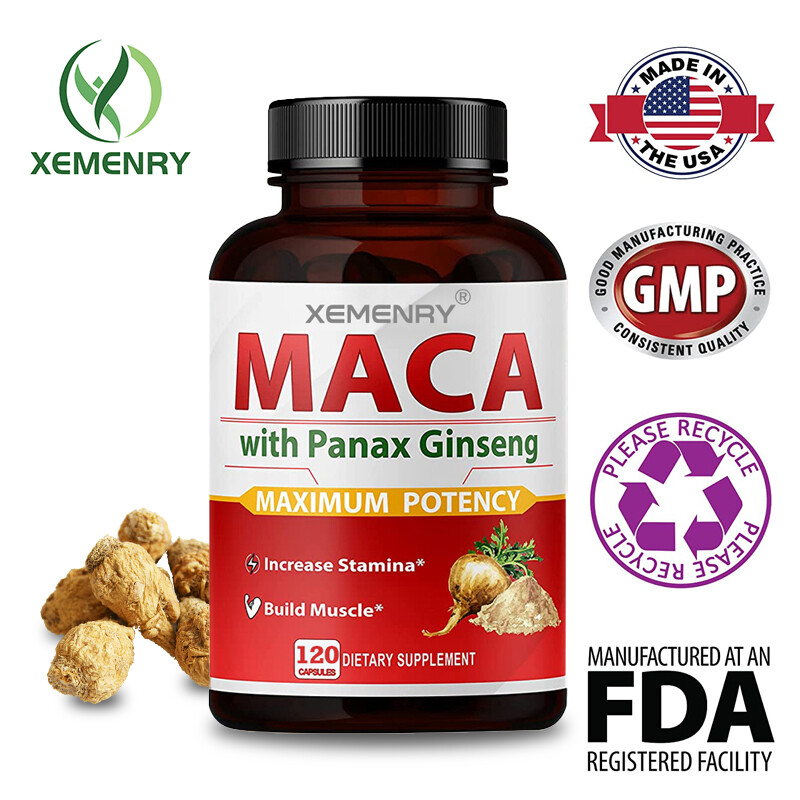 Maca Root & Panax Ginseng 7200mg Testosterone Booster for Men’s Energy & Vitality