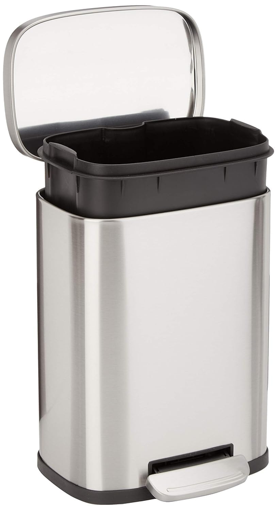5 Liter / 1.3 Gallon Soft-Close, Smudge Resistant Small Trash Can