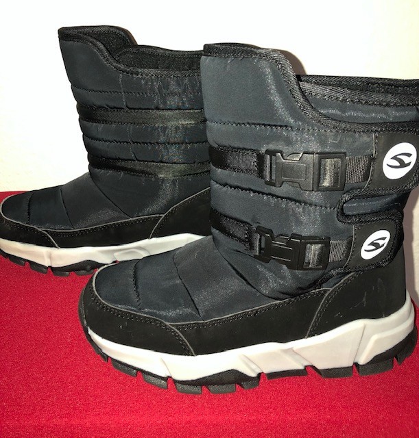 GUBARUN Boys Ski  Snow Boots Winter Waterproof Slip On Size Kids 12