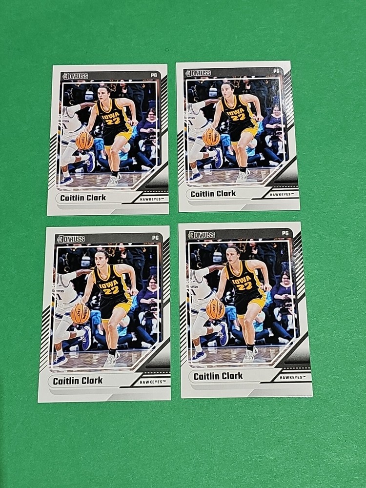 💎 Lot Of 4 Caitlin Clark Rookie 2024 Panini Donruss Iowa Hawkeyes Cards # 8