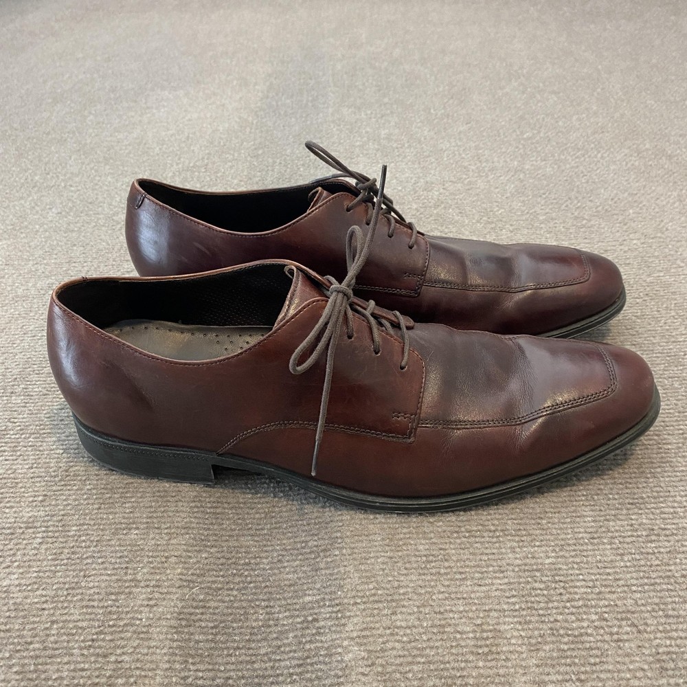 Cole Haan Shoes Mens Size 13 M Cognac Brown Leather Dress Oxford C09436