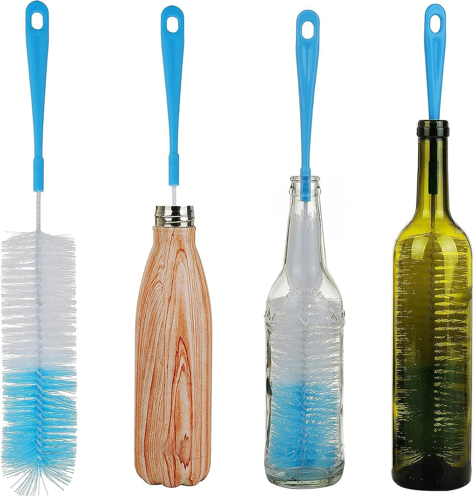 17In Extra Long Bottle Brush for Narrow Neck Beer & Wine Cleaning