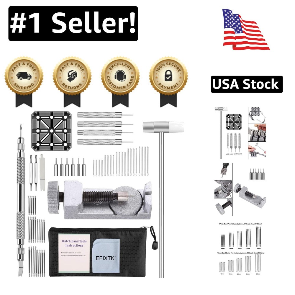 Versatile 24-in-1 Watch Band Link Remover Tool for Repair and Jewelry