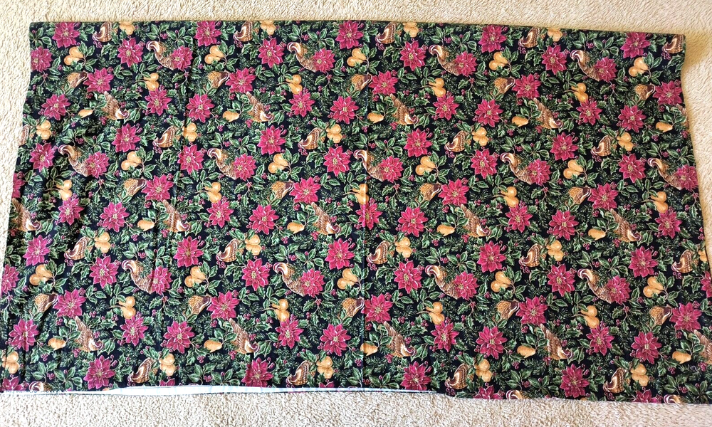 VIP Cranston Poinsettia Christmas Print Cotton Fabric 42