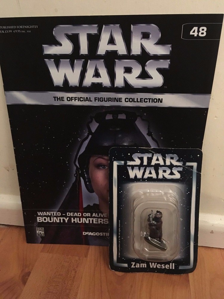 STAR WARS ISSUE 48 ZAM WESELL DEAGOSTINI METAL FIGURINE FIGURE &MAGAZINE