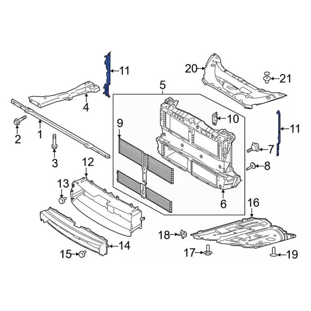 Genuine Ford Side Shield LX6Z-8310-A
