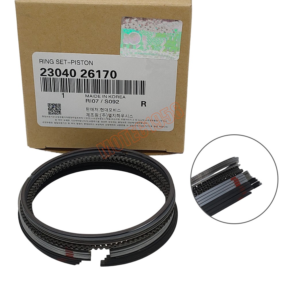 2304026170 Engine Piston Ring Set Fits for 2006-2011 Hyundai Accent Kia Rio 1.6L
