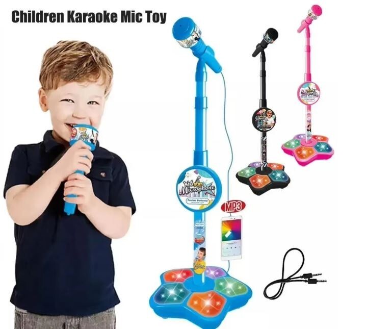 Kids Microphone with Stand Karaoke Song Music Instrument Toys Educational Toys