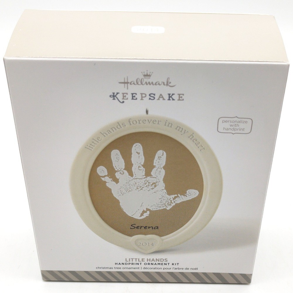 Hallmark Keepsake Little Hands Handprint Ornament Kit 2014 New