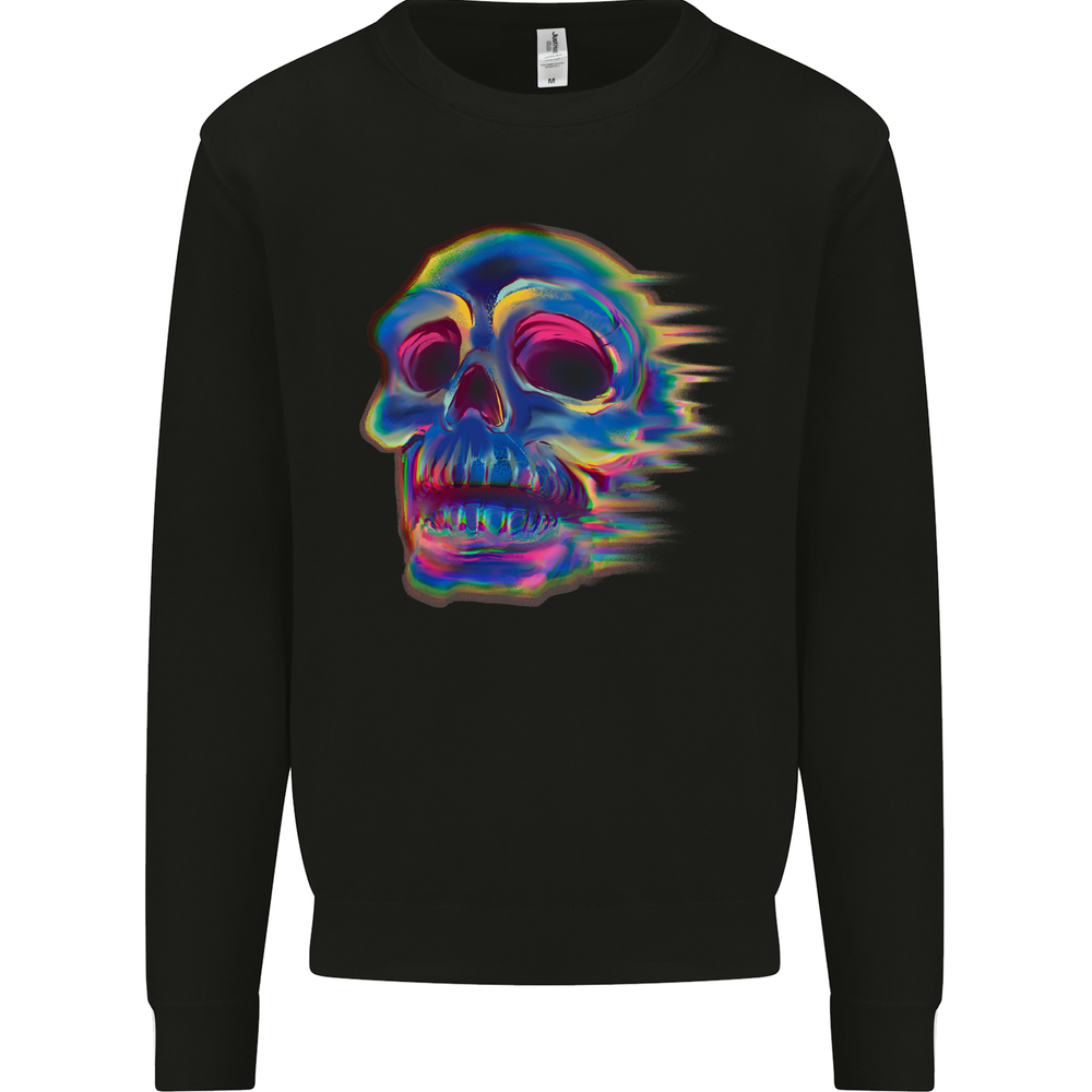 A Trippy Skull Mens Sweatshirt Jumper