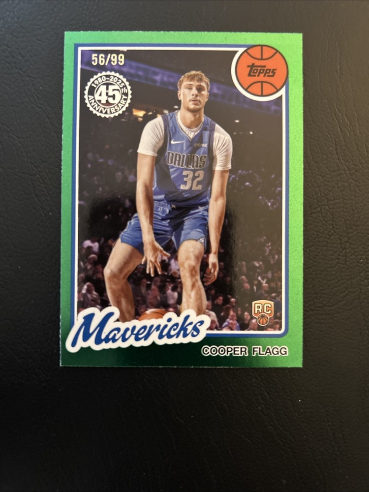 Cooper Flagg RC 2025-26 Topps Basketball 🏀 #80BK-51 Green Foil /99 SP ROY??