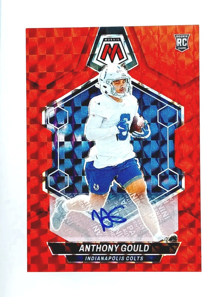 Auto Rookie Rc 2024 Prizm Mosaic Case Hit Football Card 1 Anthony Gould 10