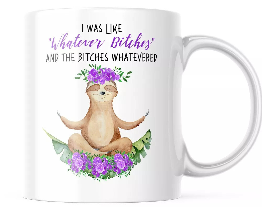 Adorable Sloth Design 11 oz Funny Coffee Mug for a Cute and Fun Morning Boost