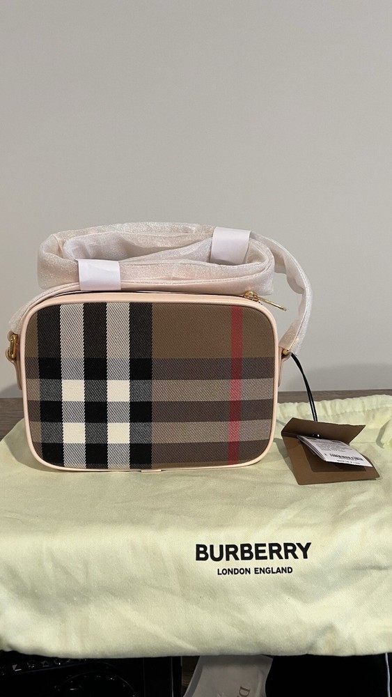 Burberry Pink Leather Crossbody Bag