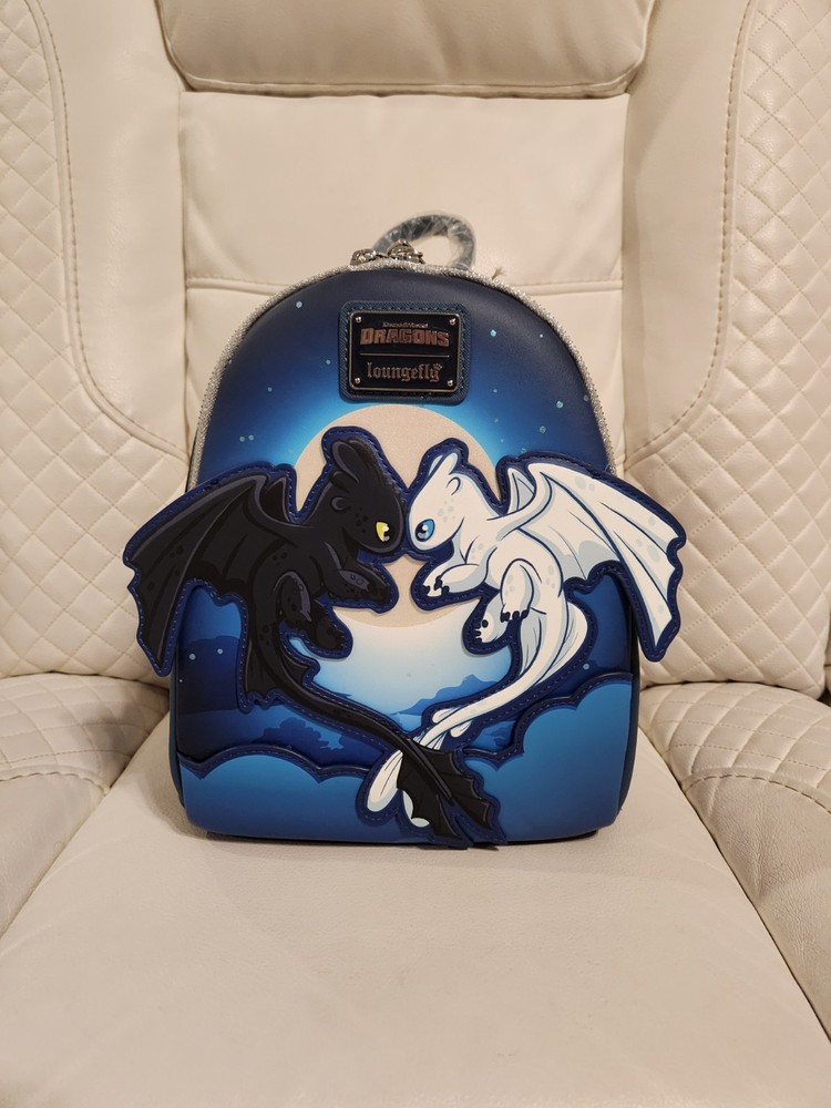 Loungefly DreamWorks How to Train Your Dragon Toothless & Light Fury Backpack