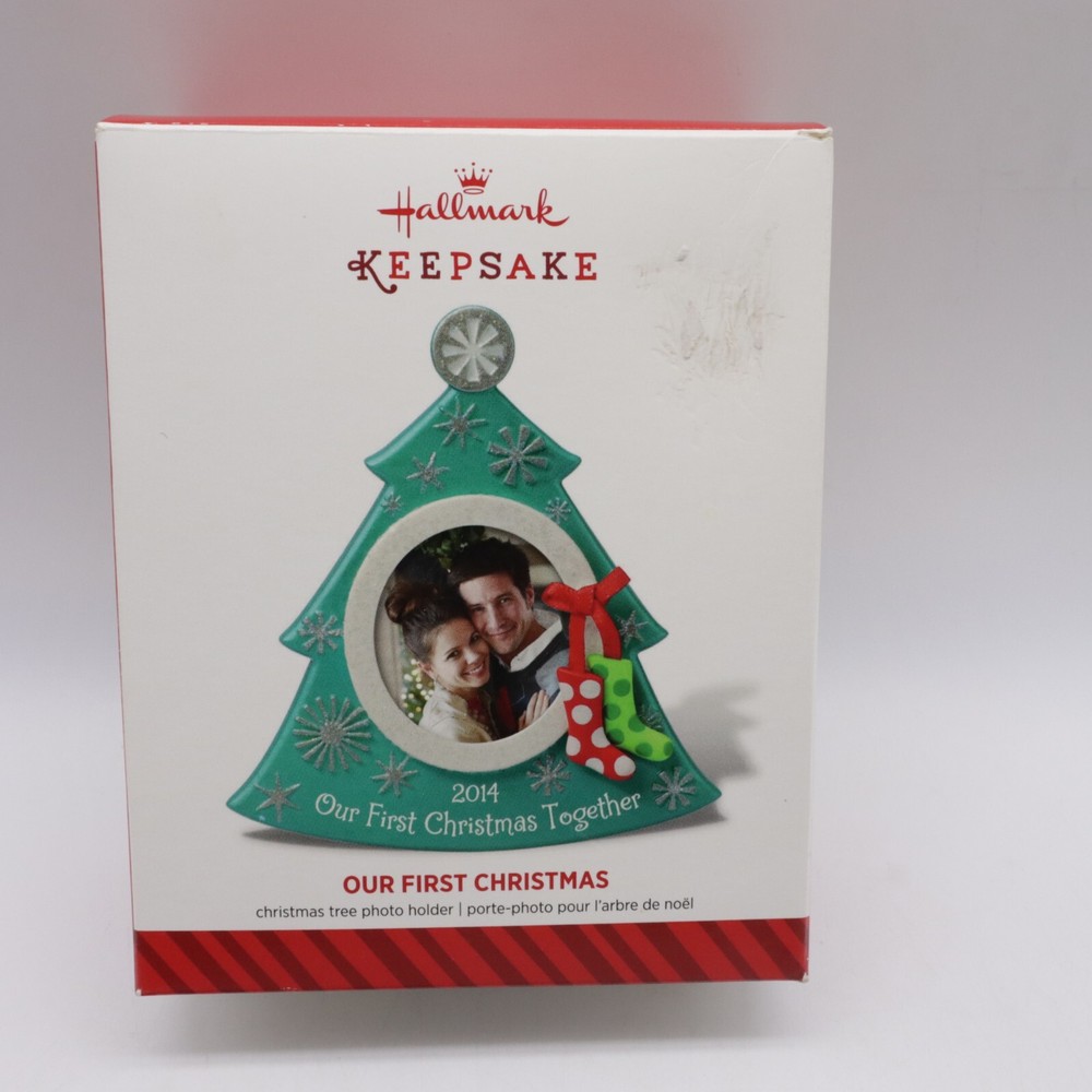 2014 Our First Christmas Together HALLMARK Keepsake Ornament Photo Holder NEW