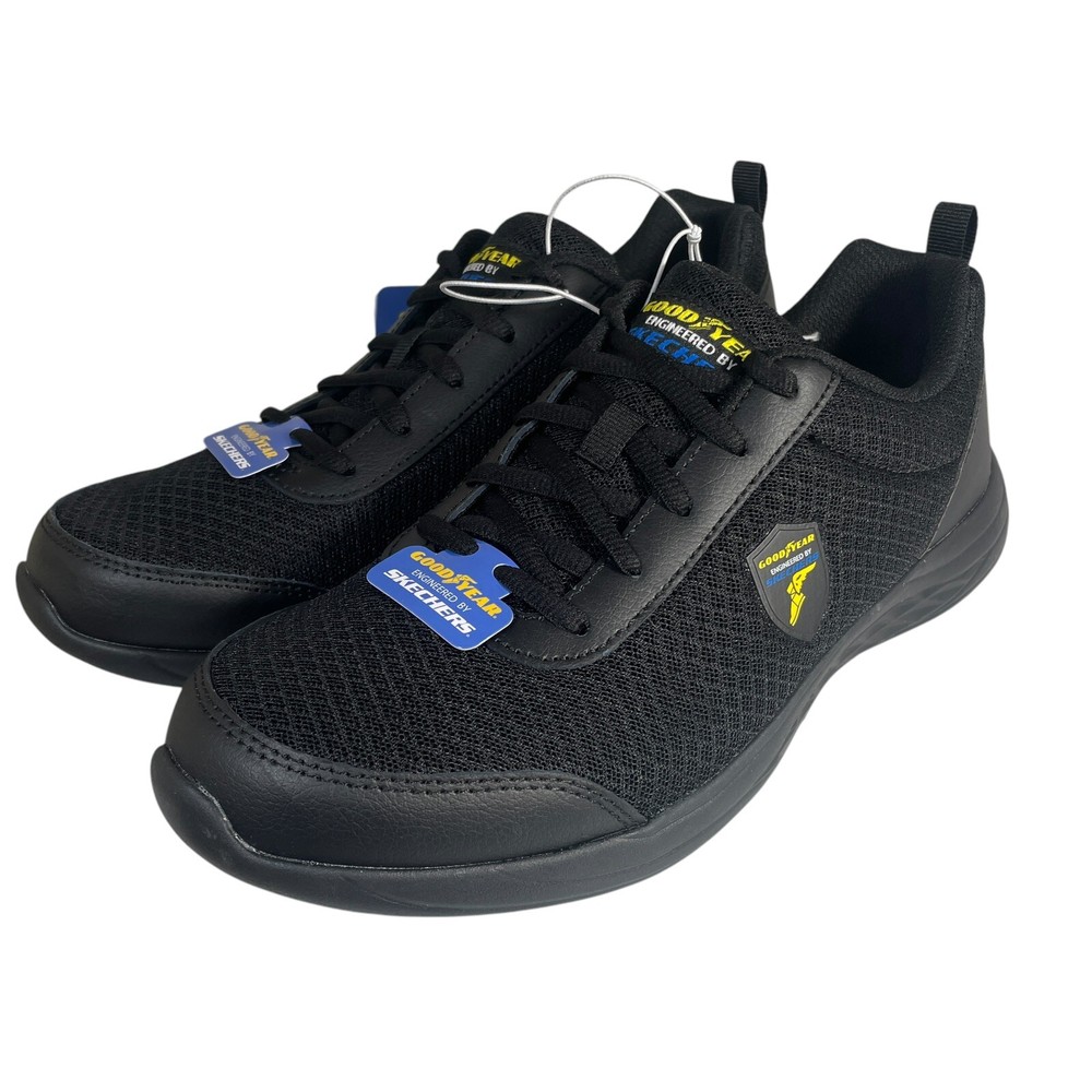 Good Year Skechers Sneakers Women's Shoes Size 10 Black Mesh Raiden-Rogue New-image