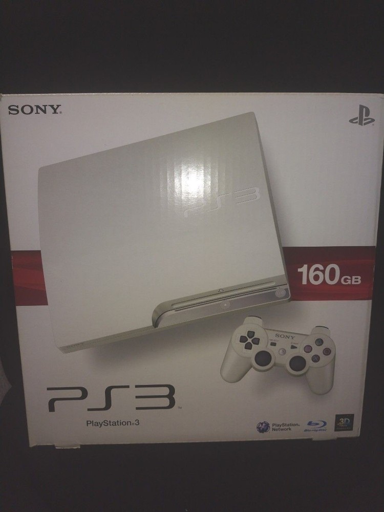 Sony PlayStation 3 160GB Classic White Console CECH-2500ALW PS3 System