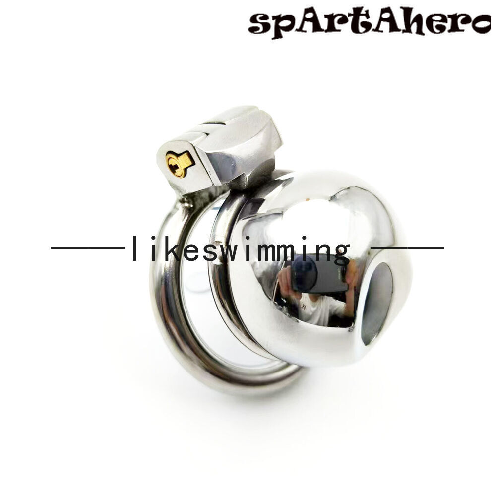 New Upgraded Buckle Stainless Steel Chastity Lock Metal Abstinence Chastity Cage