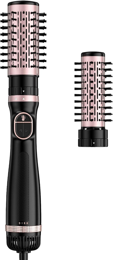 Rotating Hair Dryer Brush Spinning Blow Dryer Brush with 2 Detachable Brush 2