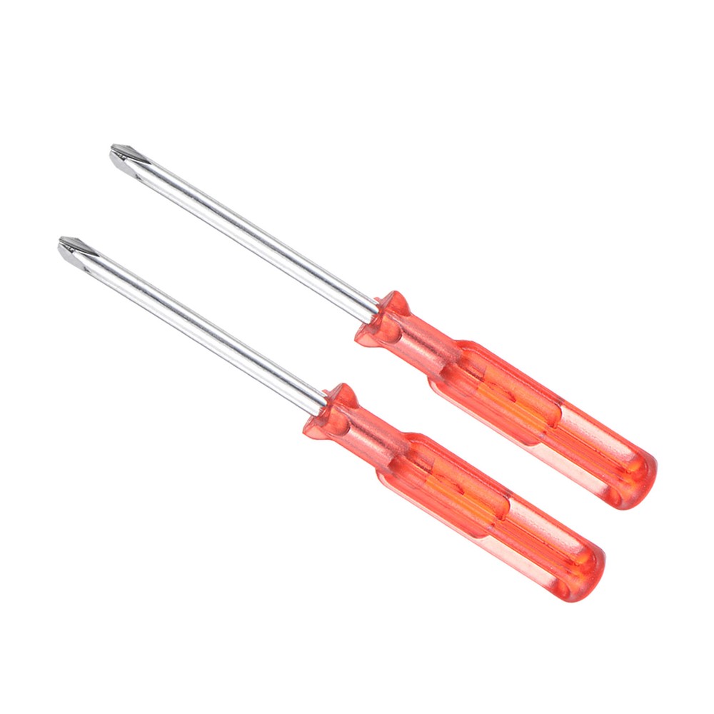 2pcs 2.5mm Phillips Screwdriver with Anti-Slip Handle 65mm