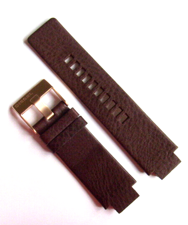 Diesel Original Replacement Leather Strap DZ1702 Watch Band Brown 18 mm Strap
