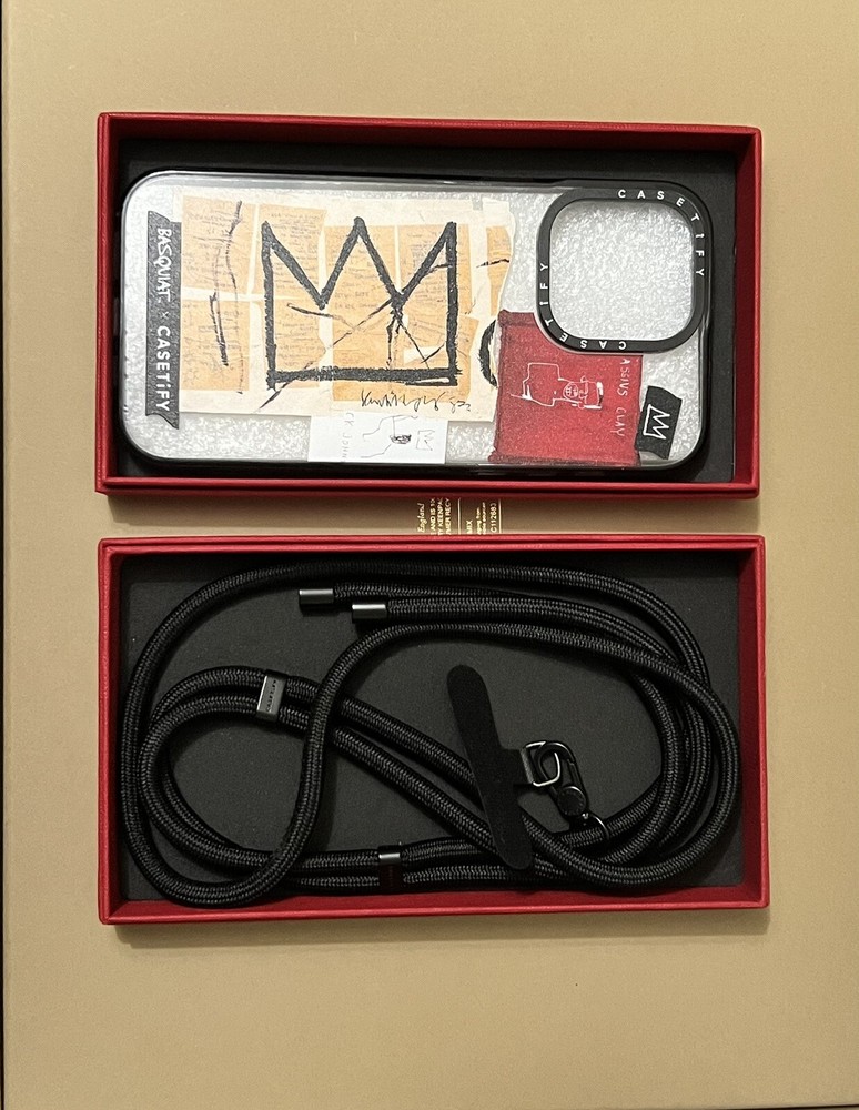 CASETiFY Basquiat Clearance Sale iPhone 14 Pro 15 Pro Case with Strap New-image