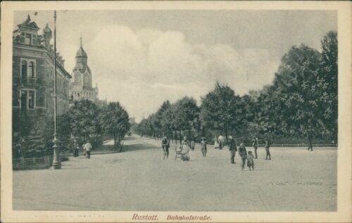 Ansichtskarte Rastatt Bahnhofstraße (Nr.9449)