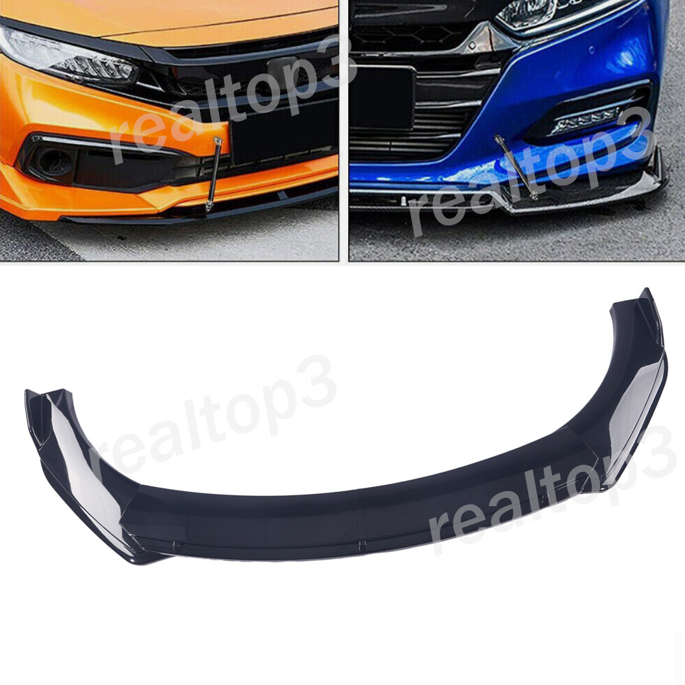 BMW Front Bumper Lip Spoiler Splitter Body Kit Adjustable Black
