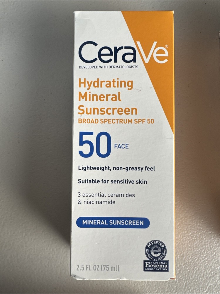 2-Pack CeraVe SPF 50 Hydrating Sunscreen Face Lotion 2.7 oz