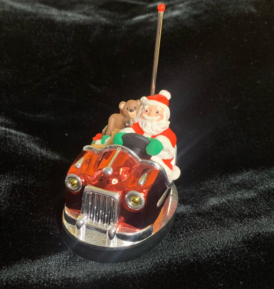 Hallmark Santa's Bumper Car Here Comes Santa Christmas Tree Ornament 1998
