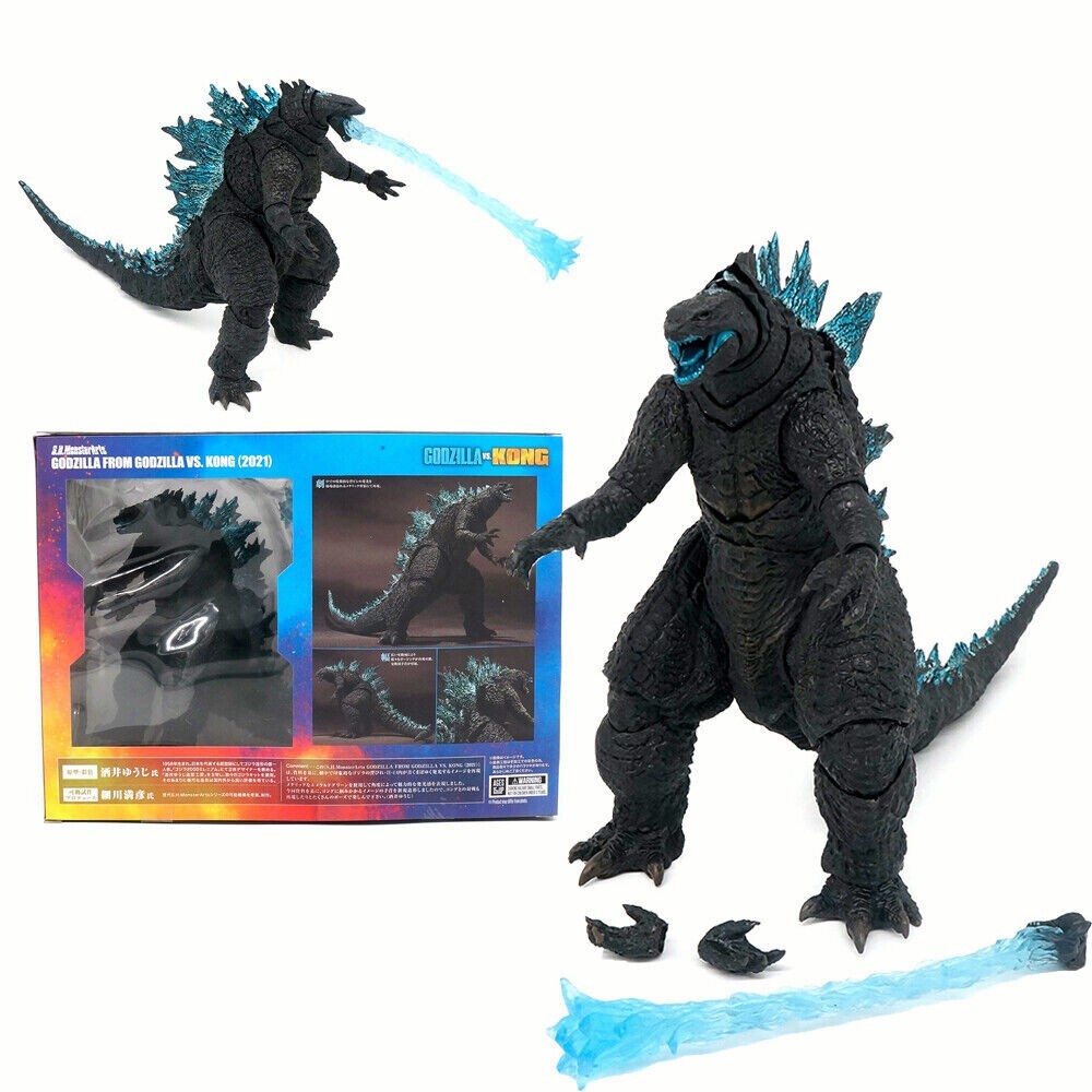 SHM S.H.MonsterArts Godzilla 16cm Action Figure 2021 King Kong vs Godzilla Collectible Toy