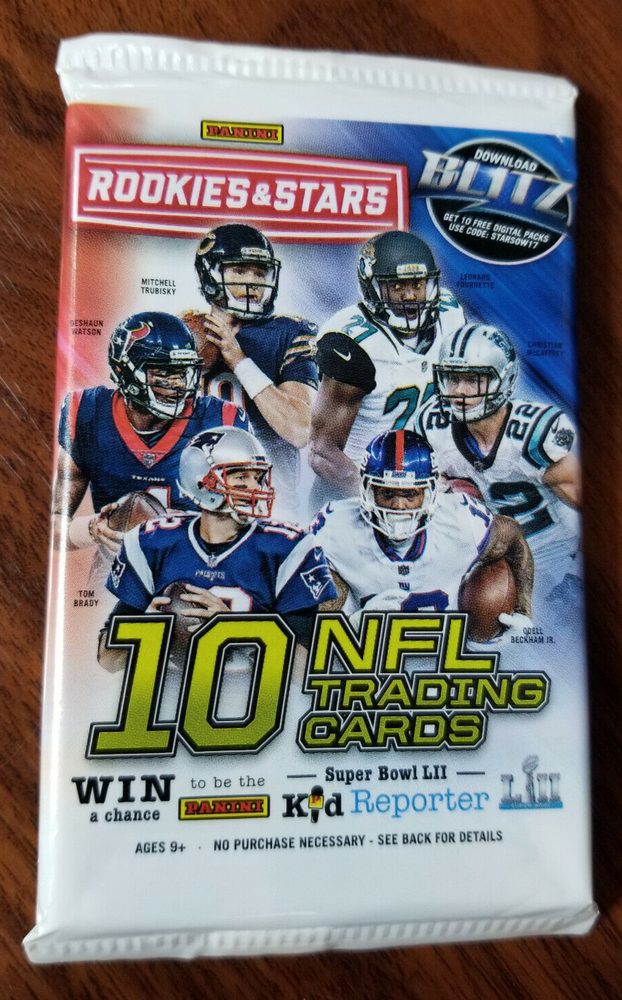 2017 Panini Rookies & Stars Football 10 Card Retail Pack - Full Checklist below