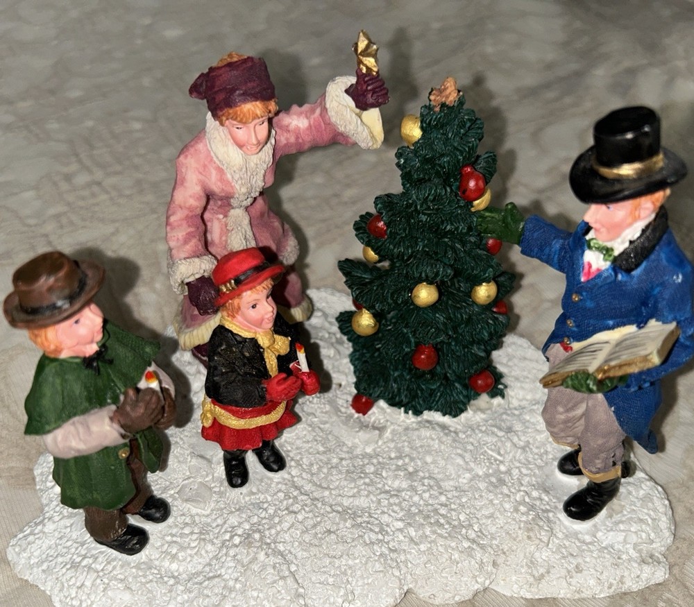 Vintage 1997 Lemax Memory Makers Christmas Tree Song Figurine Holiday Decor