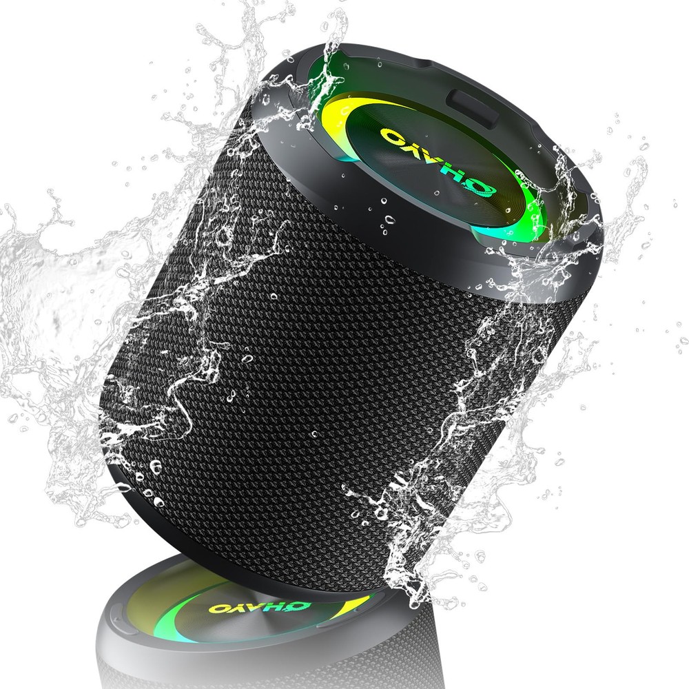 40W Wireless Bluetooth Speaker with Lights, IPX7 Waterproof, Stereo Sound