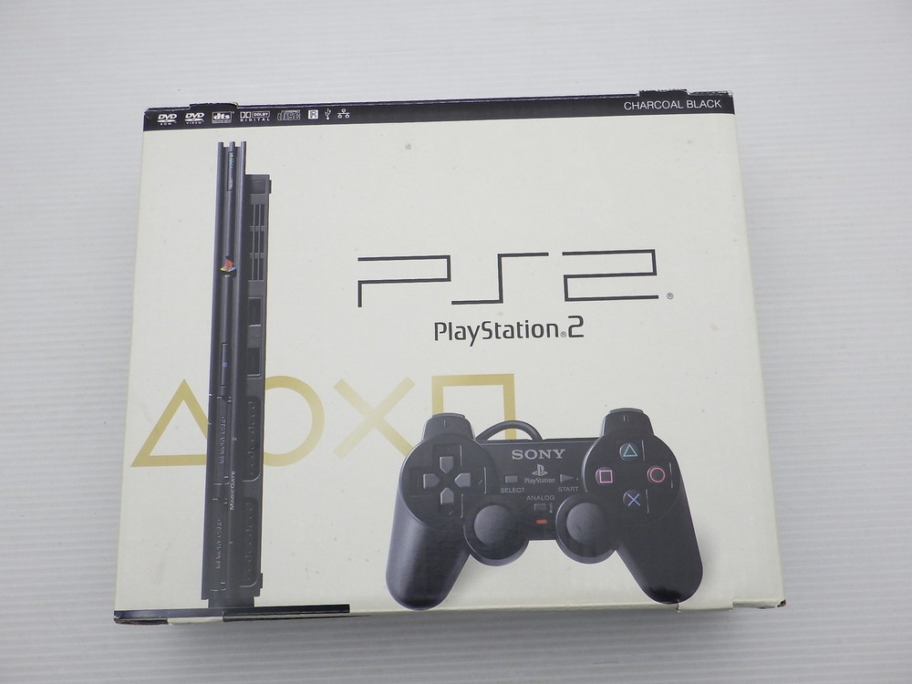 PlayStation 2 SCPH-79000 Charcoal Black Japanese Console Game 9000022921537
