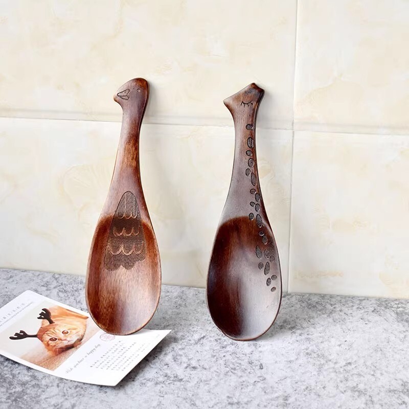 Wooden Rice Spoon Household Rice Cooker Rice Spoon Non-stick Rice Shovel