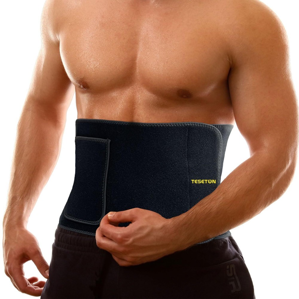 TESETON Mens Waist Trainer Sweat Band Belt for Men & Women