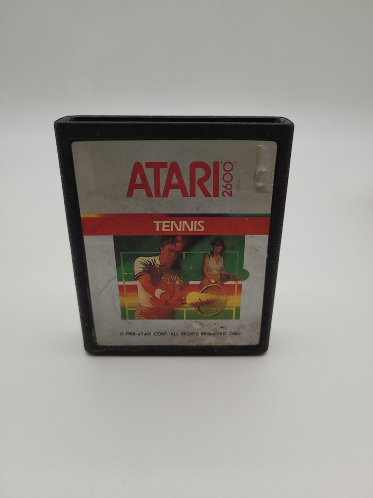 Atari 2600 Tennis Game Cartridge 1988 Retro Classic