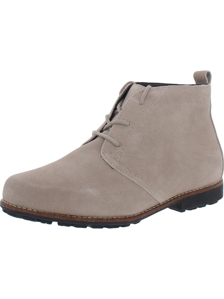 WHITE MOUNTAIN Womens Gray Back Pull-Tab Auburn Round Toe Leather Booties 9 W