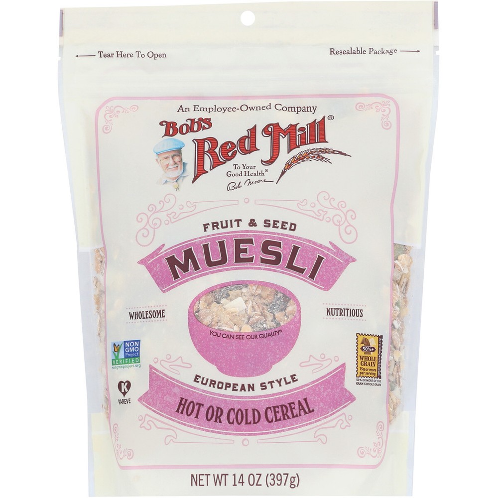 Bob'S Red Mill Fruit & Seed Muesli European Style Cereal 14 Oz