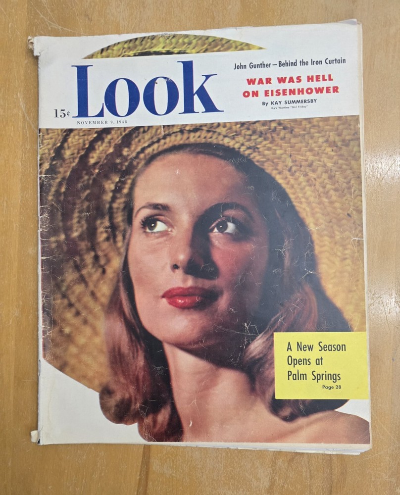 VTG Look Magazine November 9 1948 Leonore Munroe On Cover. Great Used Condition
